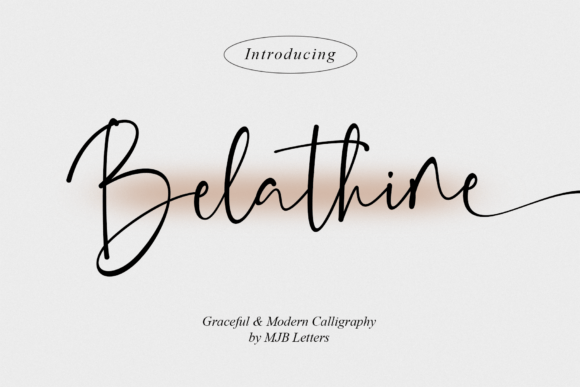 Belathine: An Elegant Font for Handmade Creations