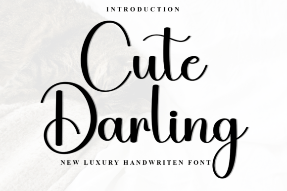 Cute Darling Font for Crafters and Product Creators