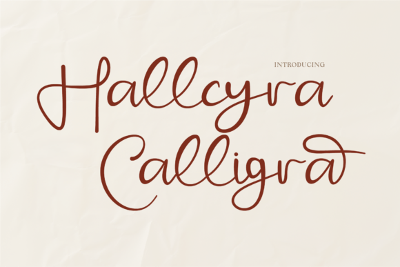 Design Campaigns with Hallcyra Calligra Font