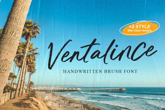 Introducing Ventalince: A Premium Brush Texture Font for Digital Branding