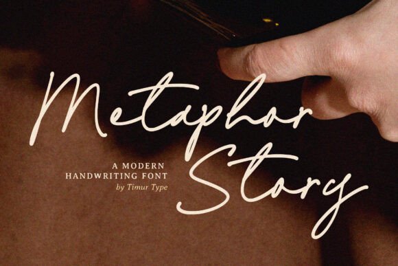 Metaphor Story: A Handwritten Font for Creative Products
