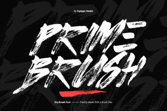 Prime Brush: A Dynamic Dry Brush Font for Modern Web Design