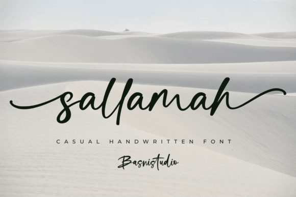 Sallamah: A Handwritten Font for Authentic Editorial Design
