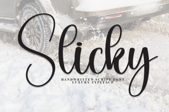 Slicky Handwritten Font: Bold Personality for Crafted Products