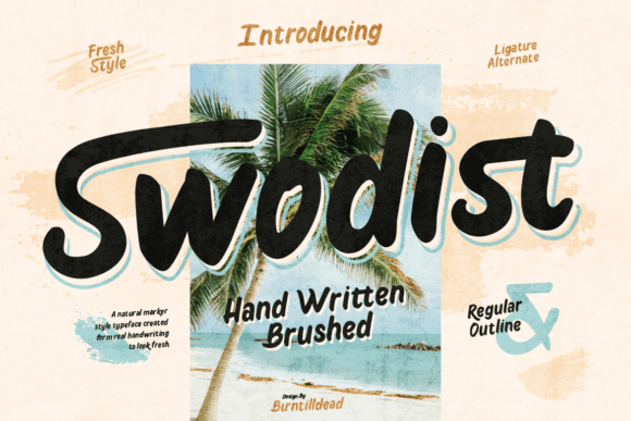 Swodist: A Premium Brush Font for Editorial Elegance