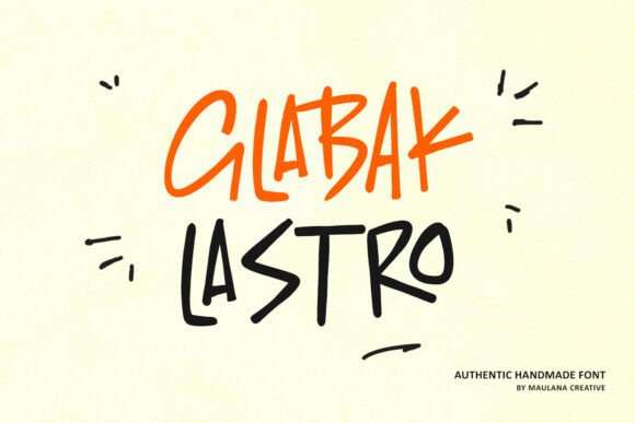 The Glabak Lastro Typeface for Web Design