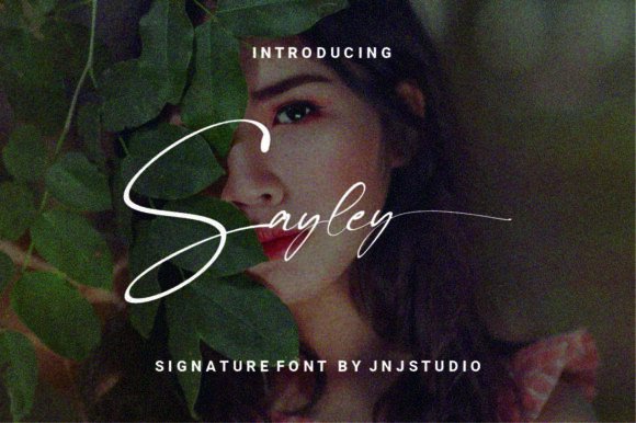 The Sayley Signature Font for Crafters and Product Makers