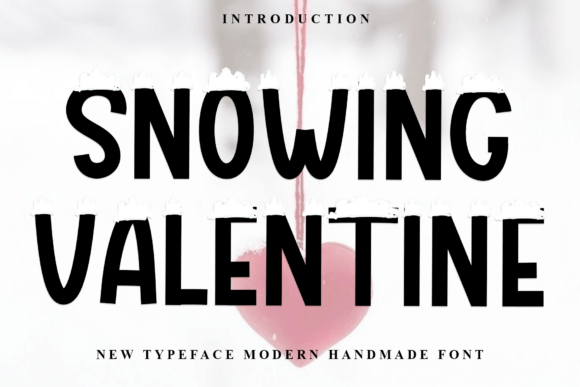The Snowing Valentine Font: A Handwritten Script for Crafters