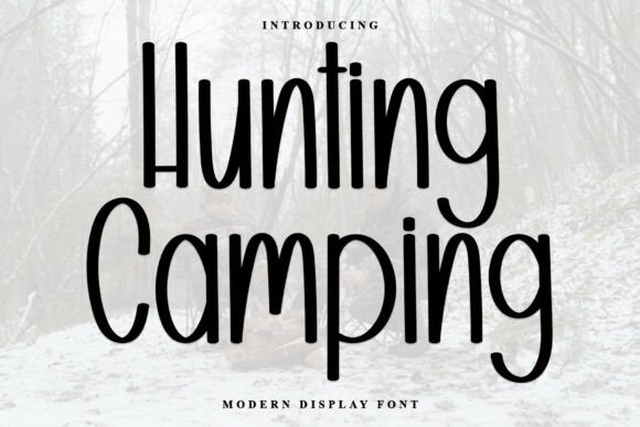 Using the Hunting Camping Font for Brand Design Projects