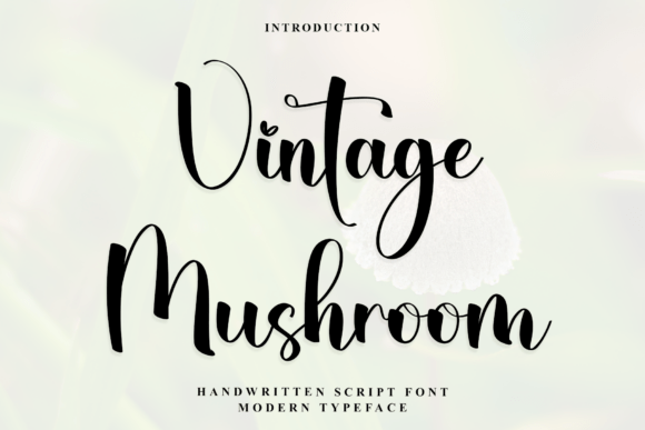 Vintage Mushroom Font: Elevate Your Brand with Elegant Handwriting