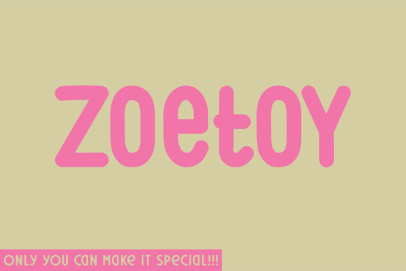 Zoetoy: The Natural Handwritten Font for Authentic Craft Designs
